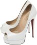 Christian Louboutin Pre-owned Leather heels White Dames - Thumbnail 3