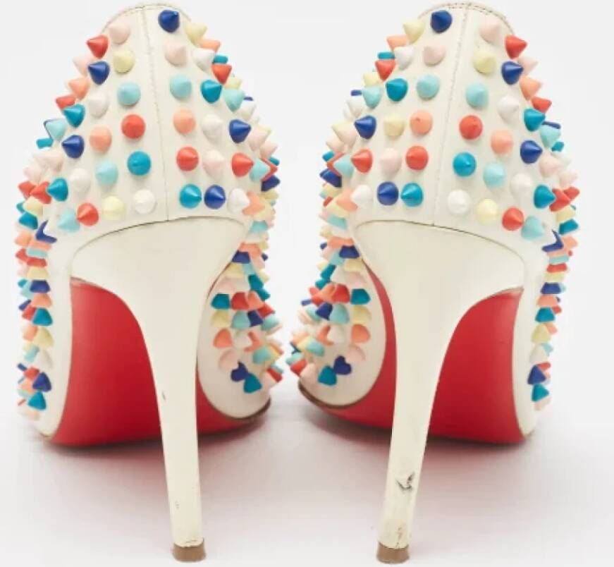 Christian Louboutin Pre-owned Leather heels White Dames