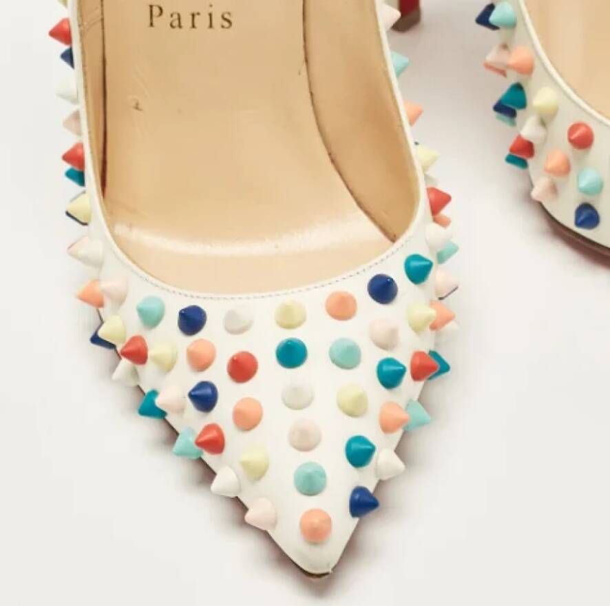 Christian Louboutin Pre-owned Leather heels White Dames