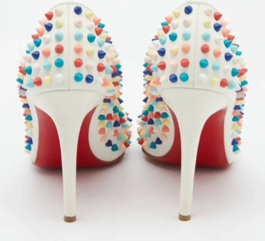 Christian Louboutin Pre-owned Leather heels White Dames