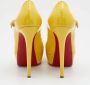 Christian Louboutin Pre-owned Leather heels Yellow Dames - Thumbnail 5