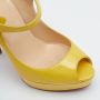 Christian Louboutin Pre-owned Leather heels Yellow Dames - Thumbnail 7