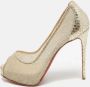 Christian Louboutin Pre-owned Leather heels Yellow Dames - Thumbnail 2