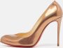 Christian Louboutin Pre-owned Leather heels Yellow Dames - Thumbnail 2