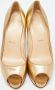 Christian Louboutin Pre-owned Leather heels Yellow Dames - Thumbnail 3