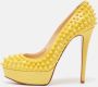 Christian Louboutin Pre-owned Leather heels Yellow Dames - Thumbnail 2