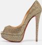 Christian Louboutin Pre-owned Leather heels Yellow Dames - Thumbnail 2