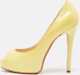 Christian Louboutin Pre-owned Leather heels Yellow Dames - Thumbnail 2