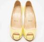 Christian Louboutin Pre-owned Leather heels Yellow Dames - Thumbnail 3