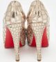 Christian Louboutin Pre-owned Leather heels Yellow Dames - Thumbnail 4