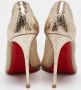 Christian Louboutin Pre-owned Leather heels Yellow Dames - Thumbnail 4