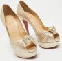 Christian Louboutin Pre-owned Leather heels Yellow Dames - Thumbnail 2