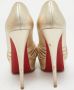 Christian Louboutin Pre-owned Leather heels Yellow Dames - Thumbnail 3