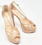 Christian Louboutin Pre-owned Leather sandals Beige Dames - Thumbnail 4