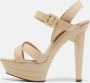 Christian Louboutin Pre-owned Leather sandals Beige Dames - Thumbnail 2