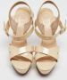 Christian Louboutin Pre-owned Leather sandals Beige Dames - Thumbnail 3