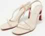 Christian Louboutin Pre-owned Leather sandals Beige Dames - Thumbnail 3