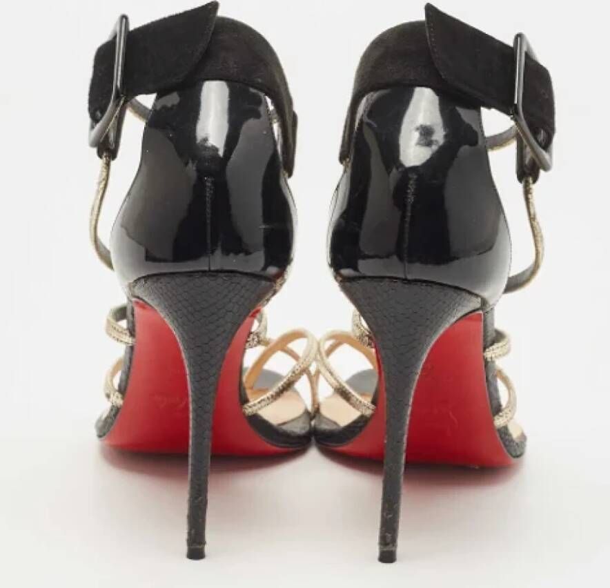 Christian Louboutin Pre-owned Leather sandals Black Dames