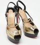 Christian Louboutin Pre-owned Leather sandals Black Dames - Thumbnail 4