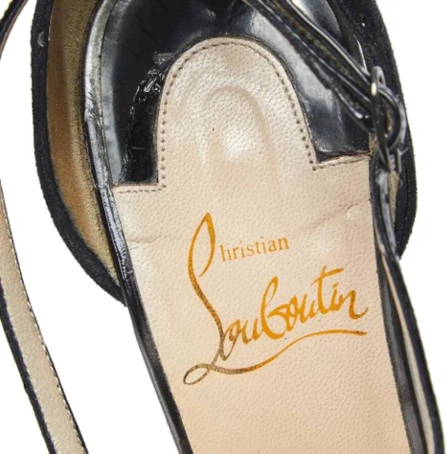 Christian Louboutin Pre-owned Leather sandals Black Dames