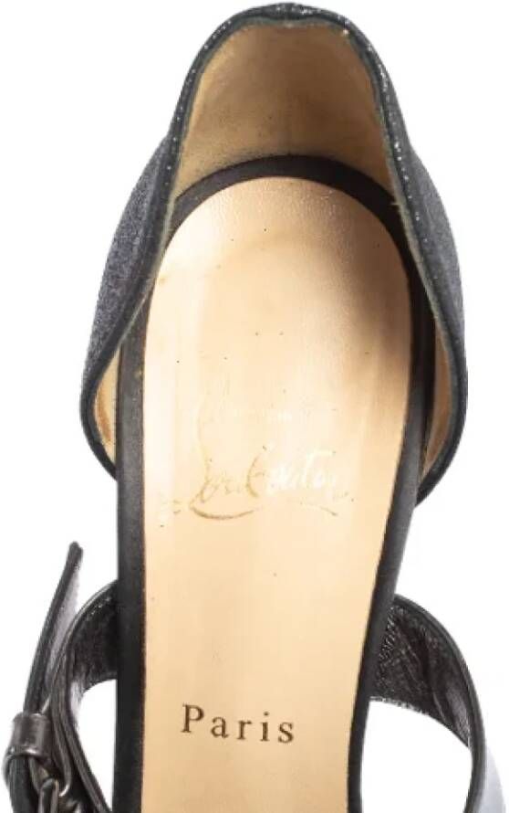 Christian Louboutin Pre-owned Leather sandals Black Dames