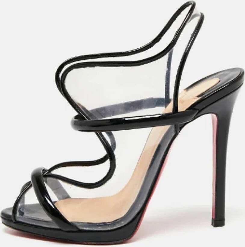 Christian Louboutin Pre-owned Leather sandals Black Dames