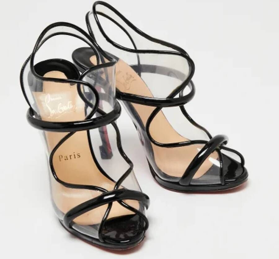 Christian Louboutin Pre-owned Leather sandals Black Dames