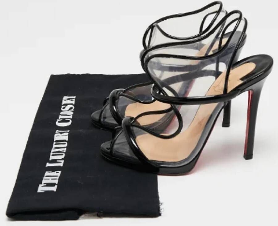 Christian Louboutin Pre-owned Leather sandals Black Dames