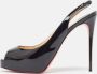 Christian Louboutin Pre-owned Leather sandals Black Dames - Thumbnail 2