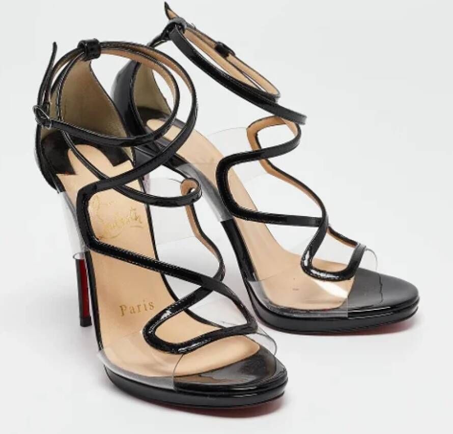 Christian Louboutin Pre-owned Leather sandals Black Dames