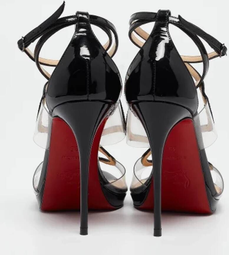 Christian Louboutin Pre-owned Leather sandals Black Dames