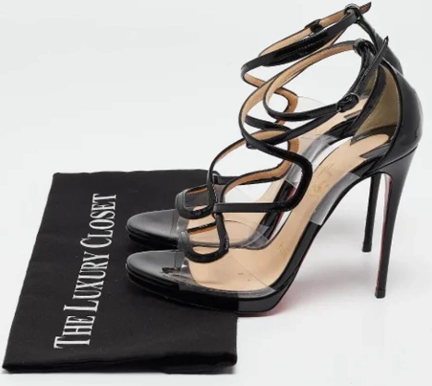 Christian Louboutin Pre-owned Leather sandals Black Dames