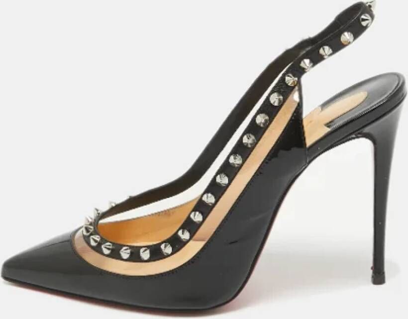 Christian Louboutin Pre-owned Leather sandals Black Dames