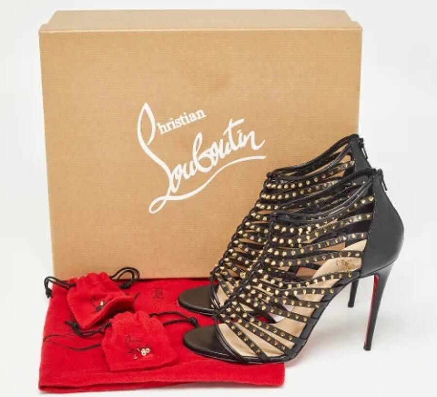 Christian Louboutin Pre-owned Leather sandals Black Dames