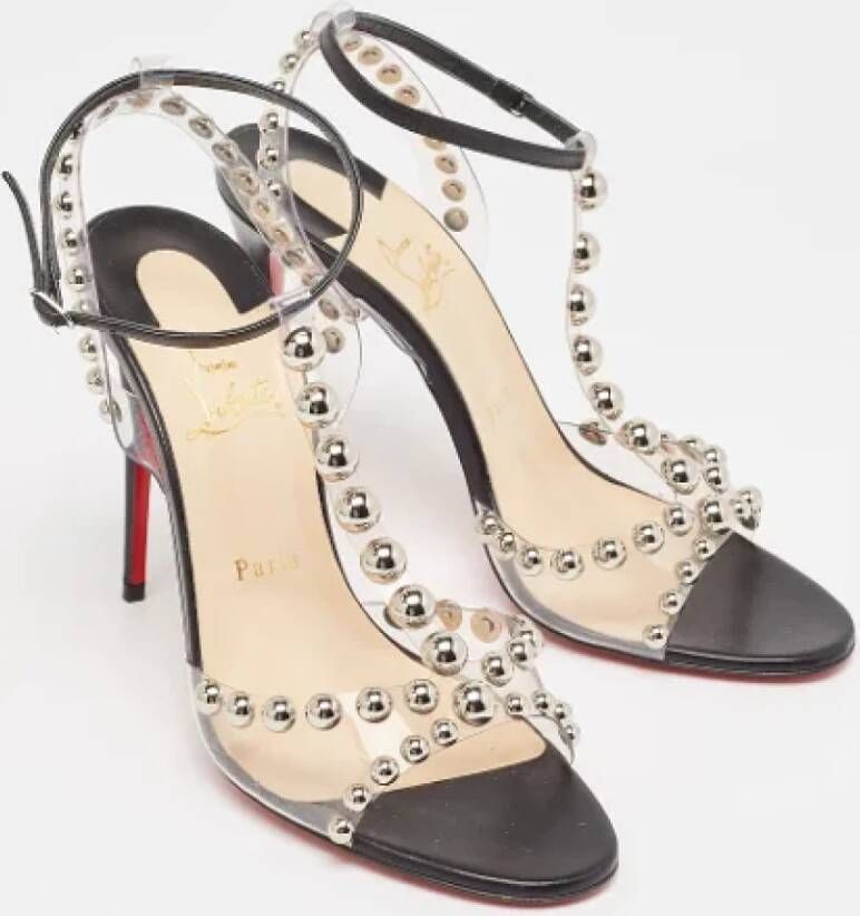 Christian Louboutin Pre-owned Leather sandals Black Dames