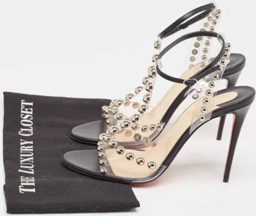 Christian Louboutin Pre-owned Leather sandals Black Dames