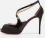 Christian Louboutin Pre-owned Leather sandals Black Dames - Thumbnail 2