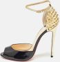 Christian Louboutin Pre-owned Leather sandals Black Dames - Thumbnail 2