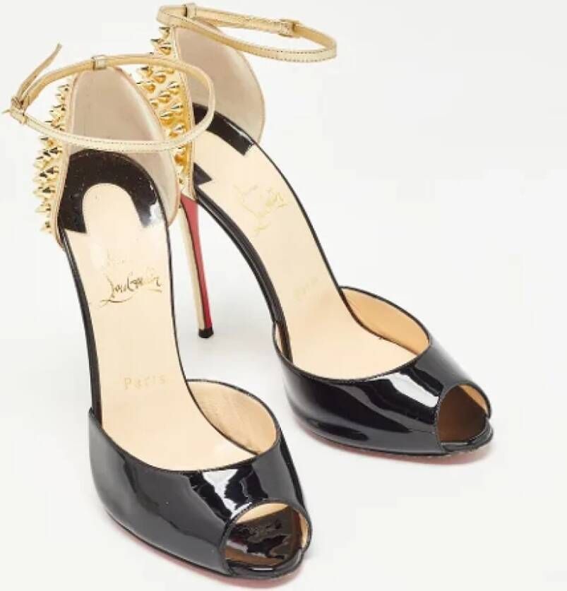 Christian Louboutin Pre-owned Leather sandals Black Dames