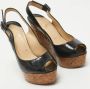 Christian Louboutin Pre-owned Leather sandals Black Dames - Thumbnail 4