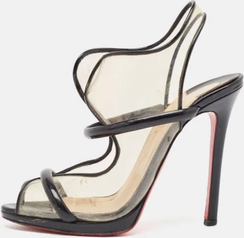 Christian Louboutin Pre-owned Leather sandals Black Dames