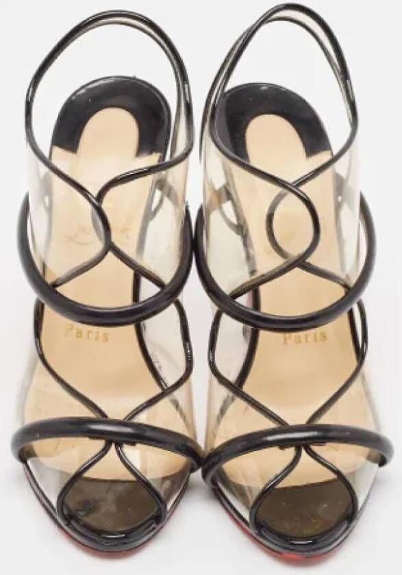 Christian Louboutin Pre-owned Leather sandals Black Dames