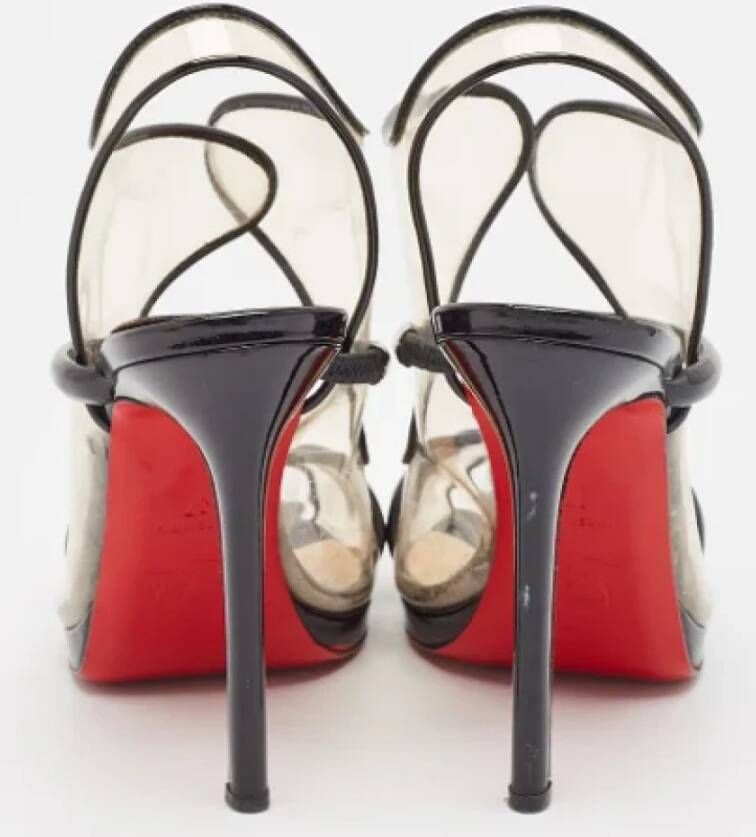 Christian Louboutin Pre-owned Leather sandals Black Dames