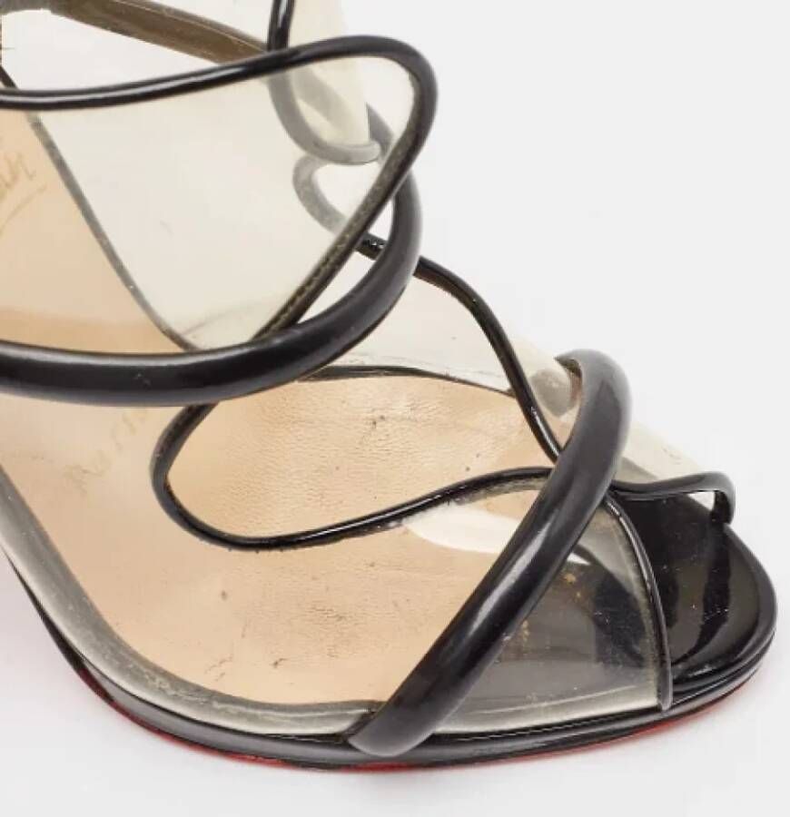 Christian Louboutin Pre-owned Leather sandals Black Dames