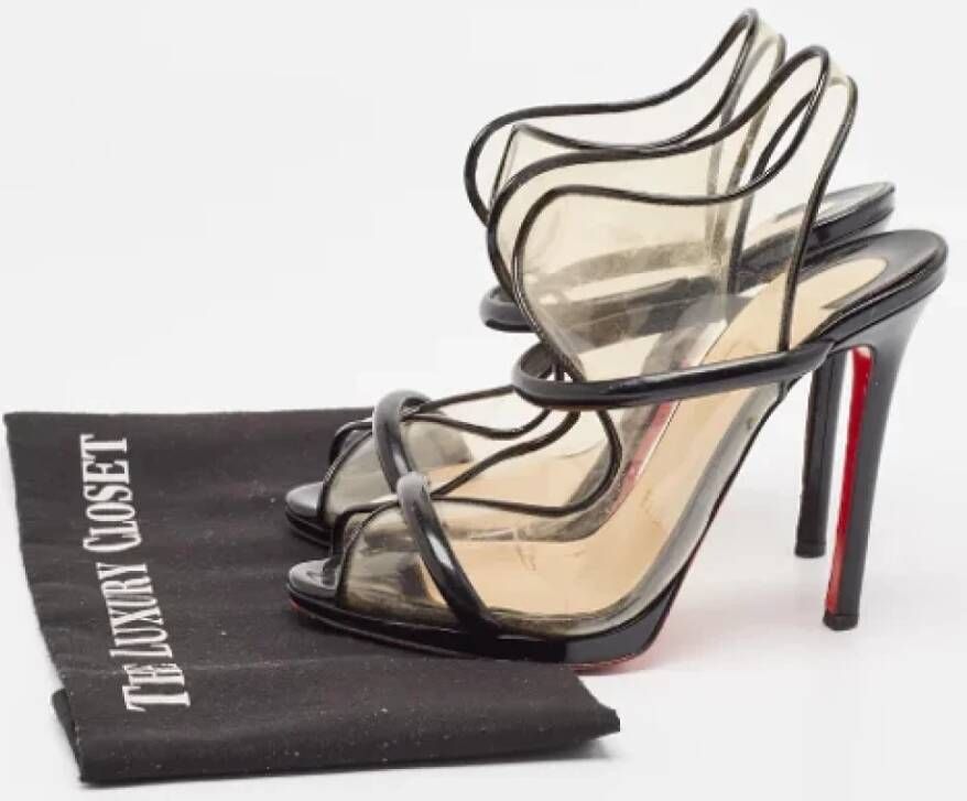 Christian Louboutin Pre-owned Leather sandals Black Dames