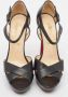 Christian Louboutin Pre-owned Leather sandals Black Dames - Thumbnail 2