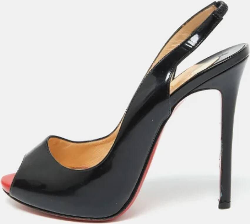 Christian Louboutin Pre-owned Leather sandals Black Dames