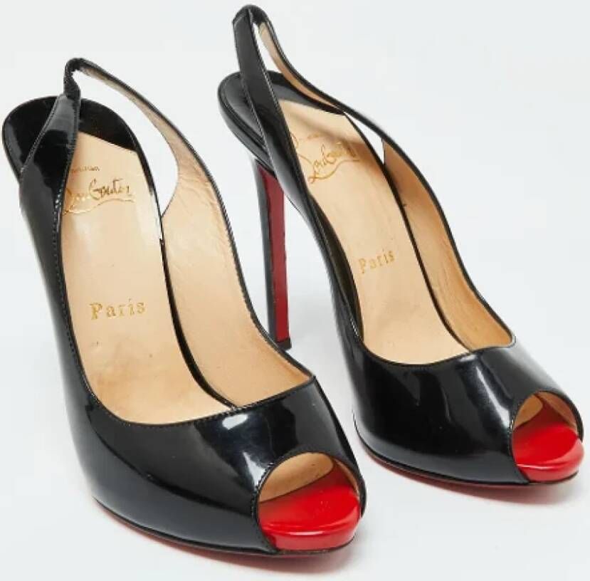 Christian Louboutin Pre-owned Leather sandals Black Dames