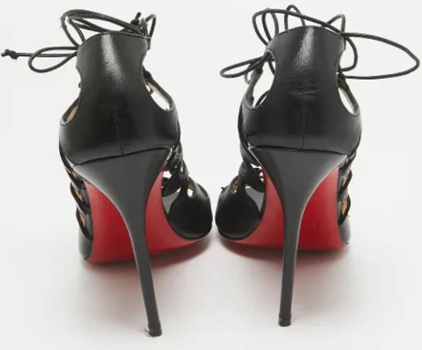 Christian Louboutin Pre-owned Leather sandals Black Dames