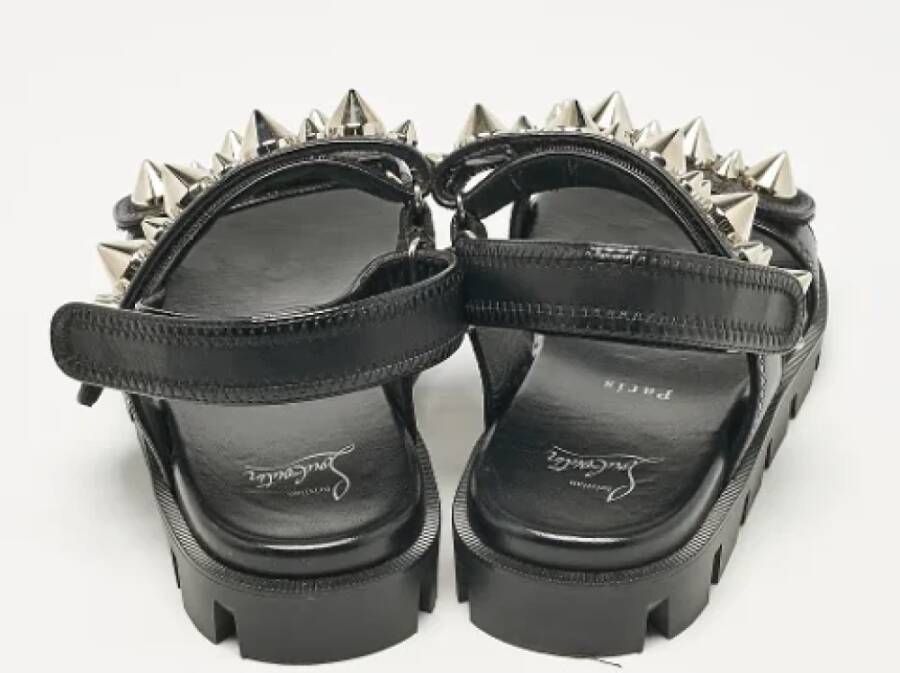 Christian Louboutin Pre-owned Leather sandals Black Dames